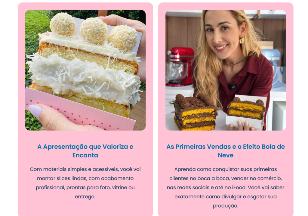 conteúdo do curso A Nova Era Slice Cake Marrara Bortolotti